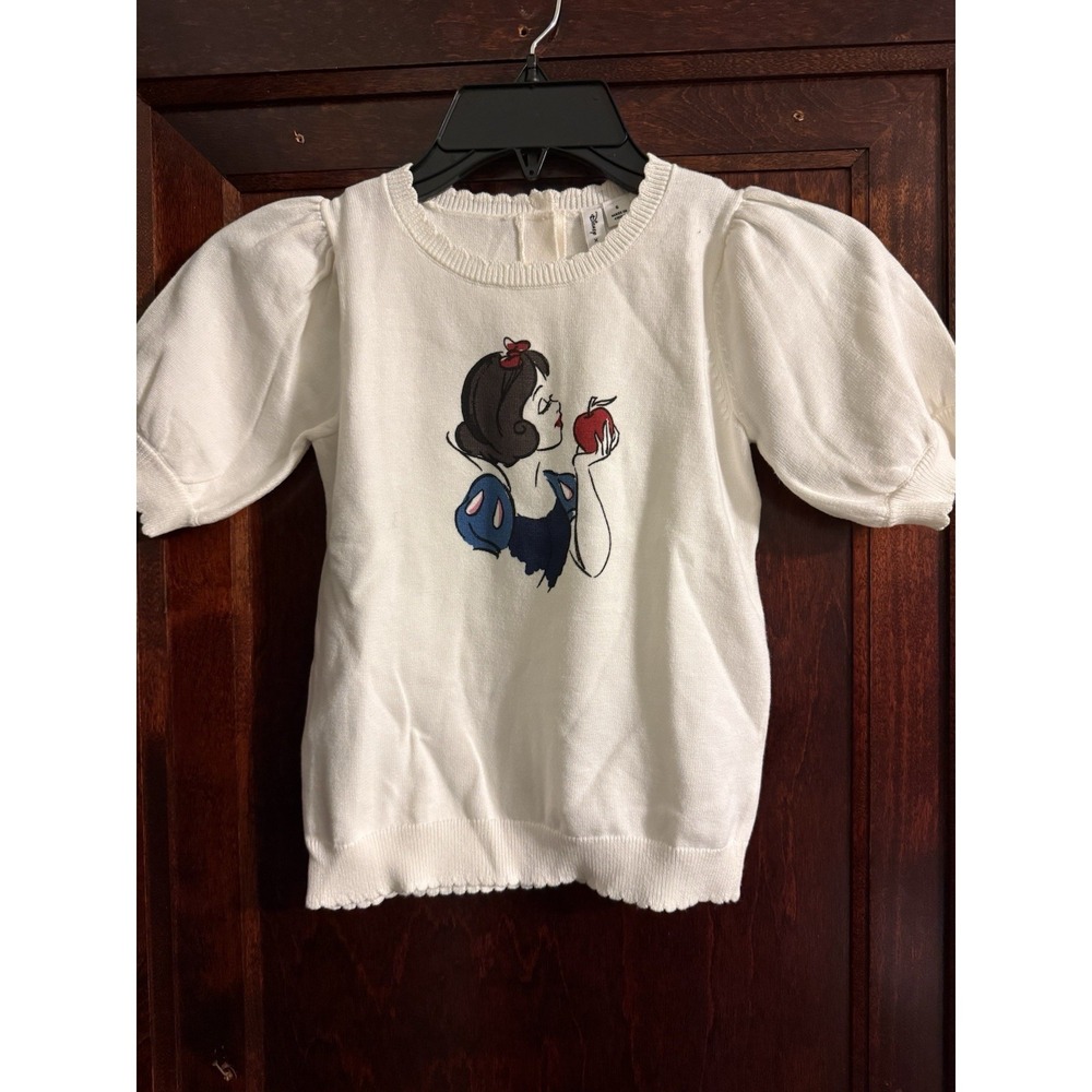 Janie And Jack Snow White Sweater Cream Excellent Condition Size 6